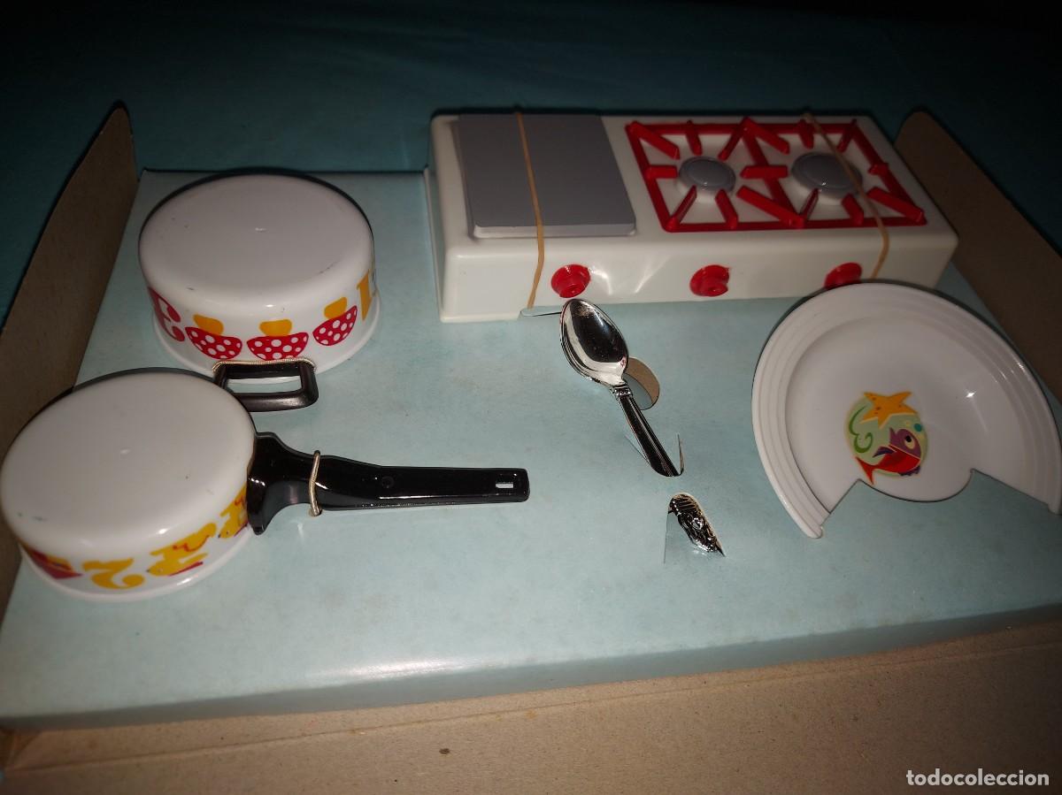 Juguetes antiguos y juegos de colecci&oacute;n: JUEGO COCINA Y CACHARRITOS MENAJE DE PSE SANTA ELENA EN CAJA