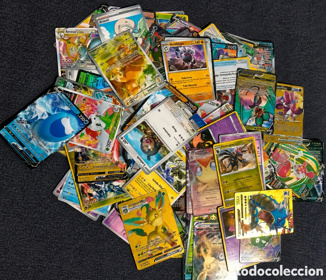 Juguetes antiguos y juegos de colecci&oacute;n: Lote de m&aacute;s de 150 cartas POK&Eacute;MON