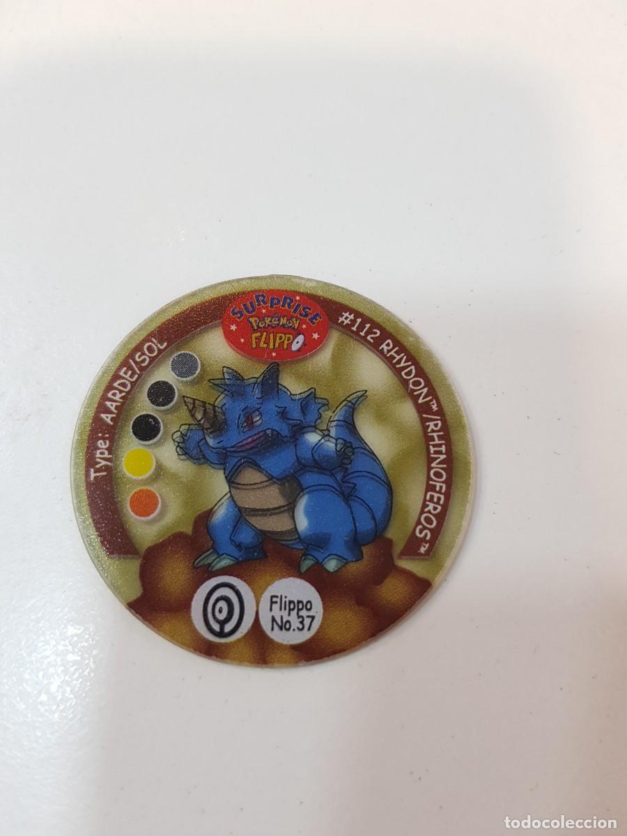 Juguetes antiguos y juegos de colecci&oacute;n: tazo Pokemon Surpirse Flippo N&ordm;37 Rhydon