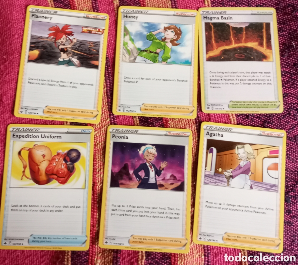 Juguetes antiguos y juegos de colecci&oacute;n: 6 cartas Pok&eacute;mon Trainer