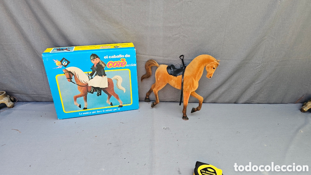 Juguetes antiguos y juegos de colecci&oacute;n: Antiguo juguete El caballo de Core accion de la marca BB