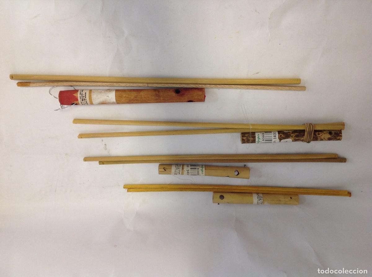 Juguetes antiguos y juegos de colecci&oacute;n: 4 estructuras para palos de marionetas