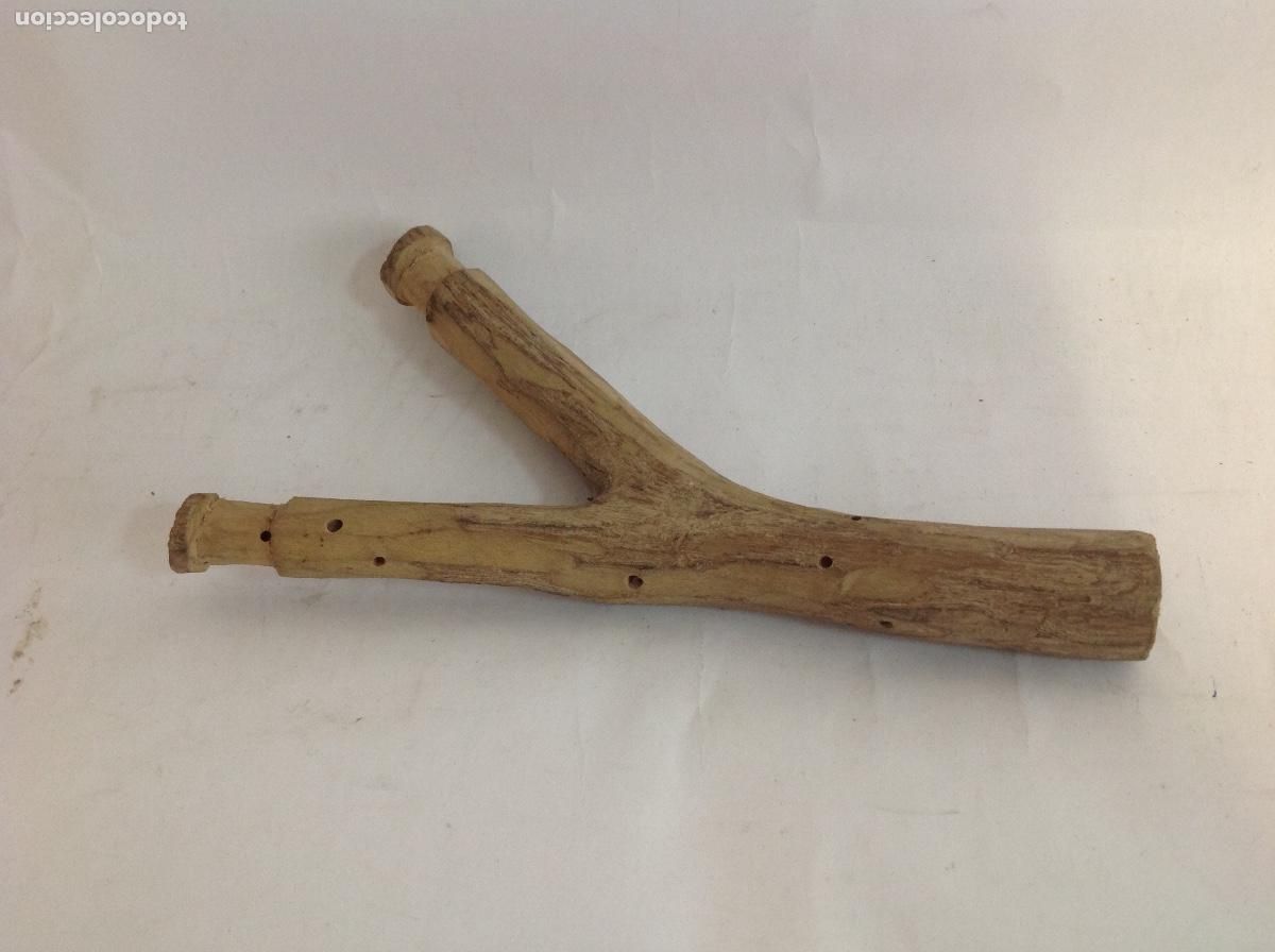 Juguetes antiguos y juegos de colecci&oacute;n: Tirachinas de madera, hecho a mano.