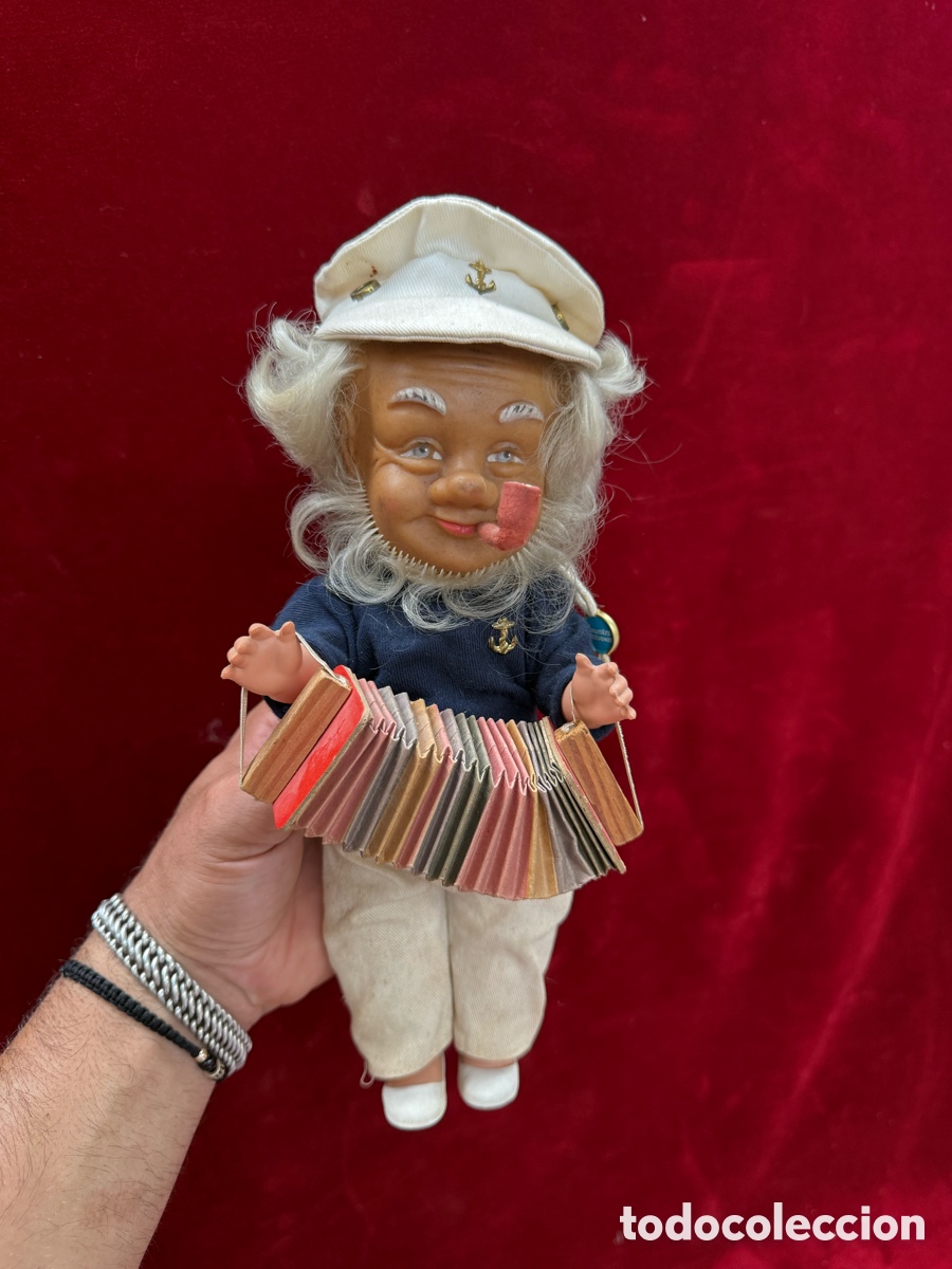 Juguetes antiguos y juegos de colecci&oacute;n: Antiguo juguete mu&ntilde;eco marinero,Aleman,a&ntilde;os 50