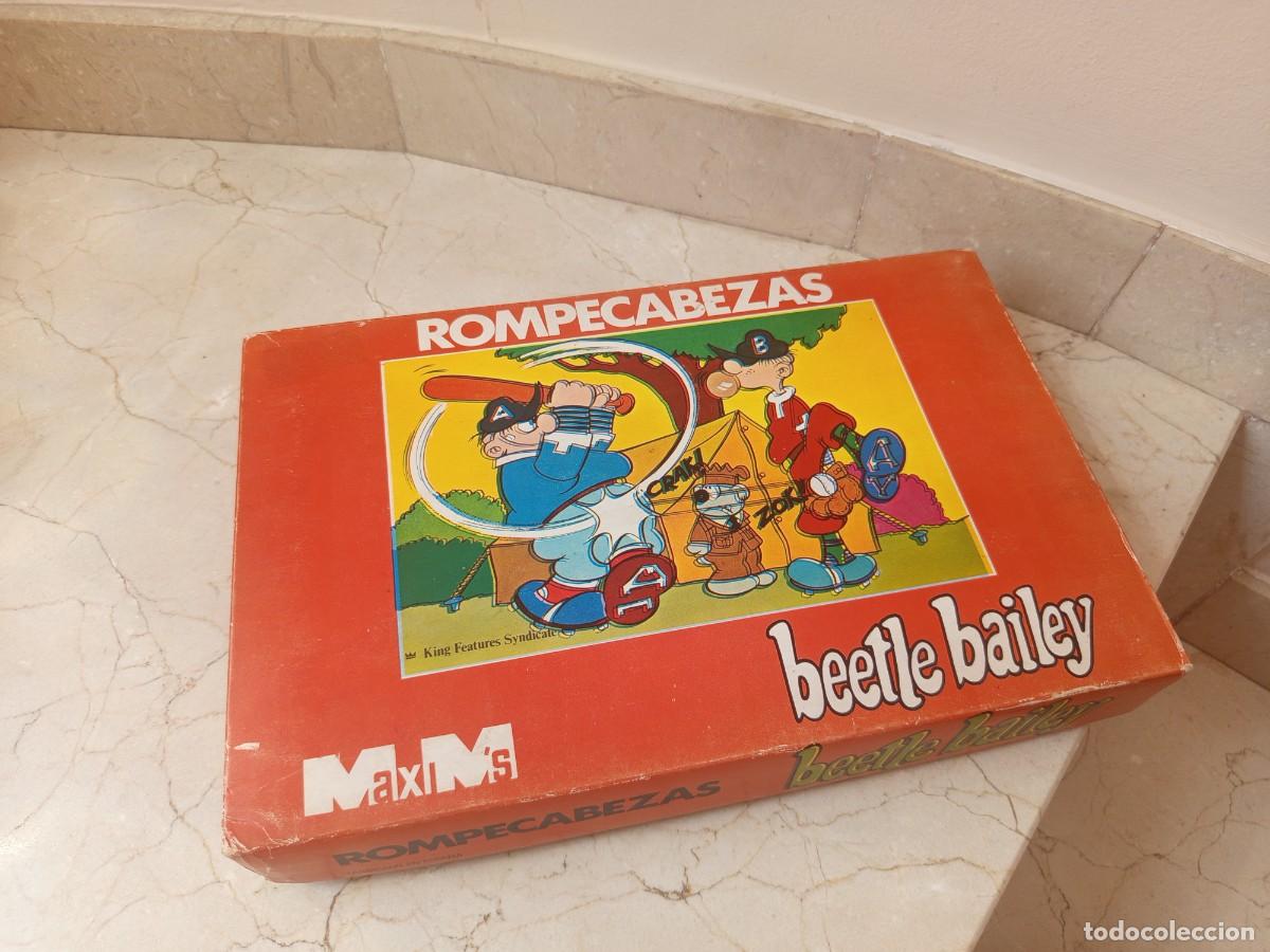 Juguetes antiguos y juegos de colecci&oacute;n: Antiguo rompecabezas de Beetle Bailey de Maxim's. A&ntilde;os 70. Comoleto con sus laminas