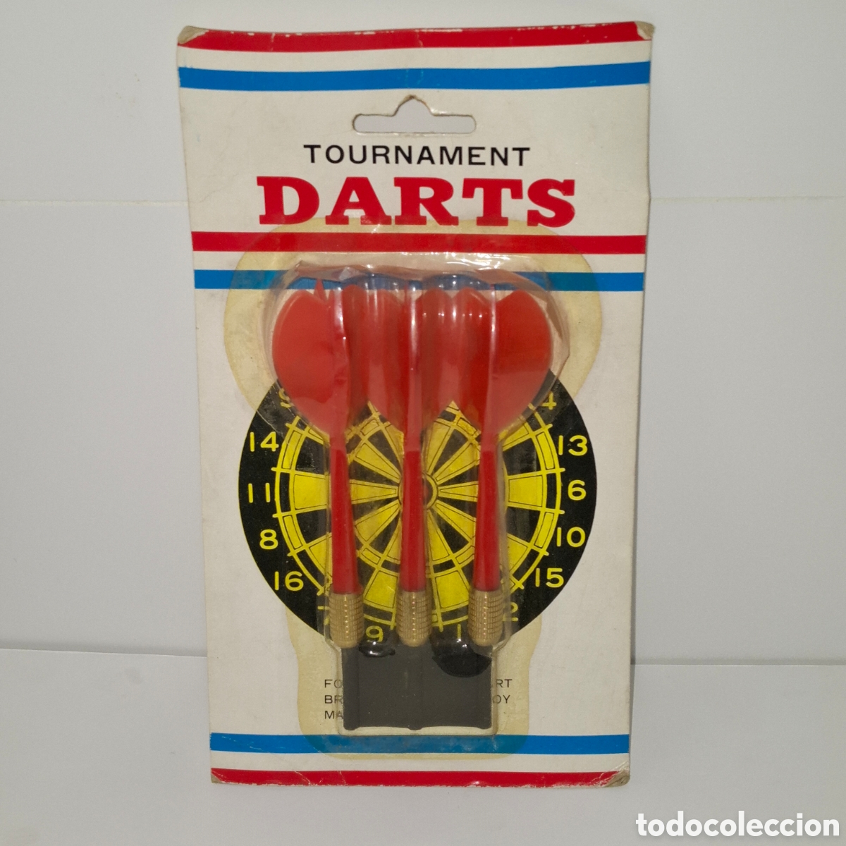 Juguetes antiguos y juegos de colecci&oacute;n: CARTON CON SET DE DARDOS DE COMPETICI&Oacute;N