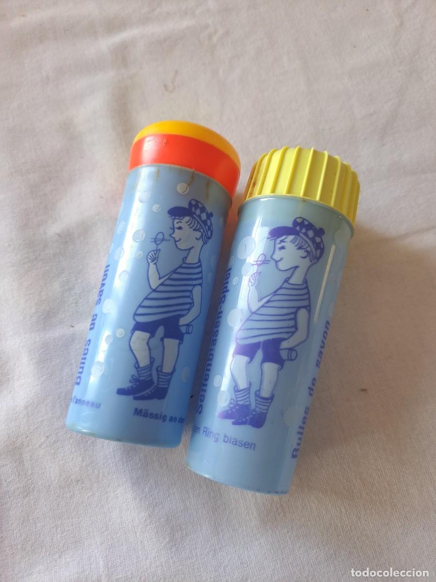 Juguetes antiguos y juegos de colecci&oacute;n: Pomperos botes cl&aacute;sicos de pompas de jab&oacute;n Pustefix. 2 unidades