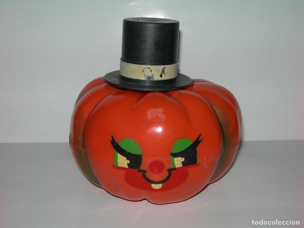 Juguetes antiguos y juegos de colecci&oacute;n: ANTIGUA HUCHA DE CALABAZA BOOTLEG / IMITACI&Oacute;N RUPERTA DEL PROGRAMA DE TV. UN DOS TRES - A&Ntilde;OS 70 / 80