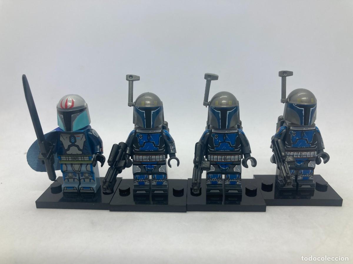 Juguetes antiguos y juegos de colecci&oacute;n: Minifiguras Star Wars Pre Vizsla y mandalorianos Death Watch