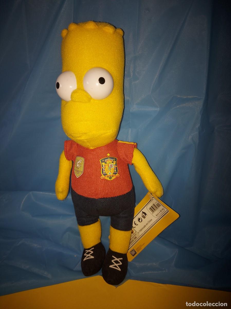 Juguetes antiguos y juegos de colecci&oacute;n: SIMPSONS , BART CON LA FORMACION DEL EQUIPO DE FUTBOL SELECCION ESPA&Ntilde;OLA
