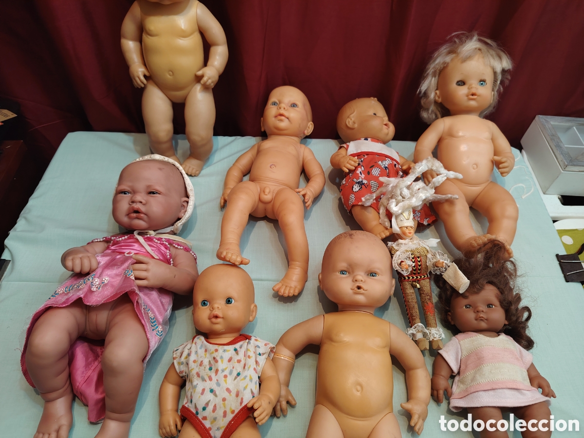Antique Toys and Collectible Games: Gran lote de mu&ntilde;ecas antiguas
