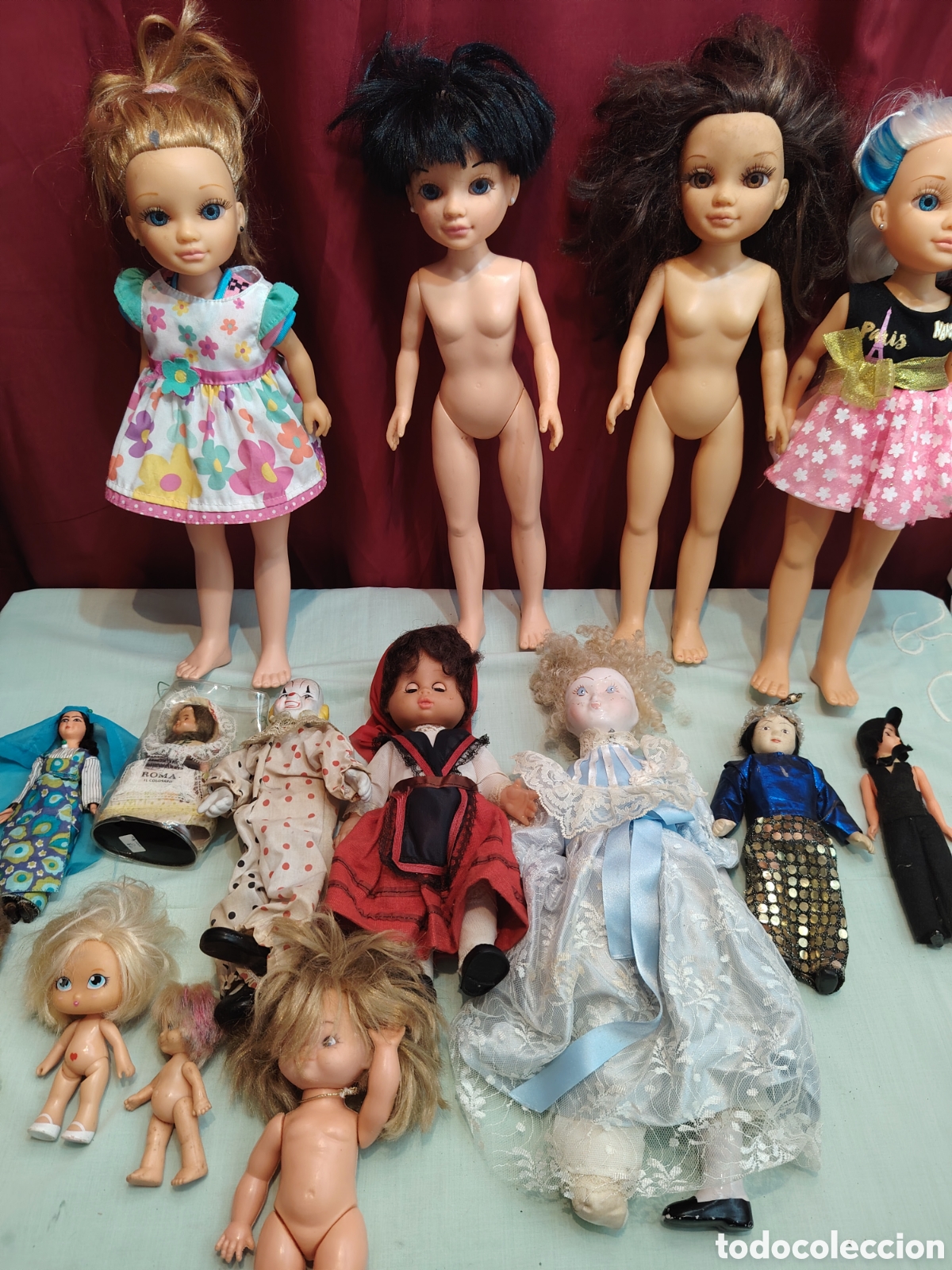 Antique Toys and Collectible Games: Gran lote de muecas antiguas