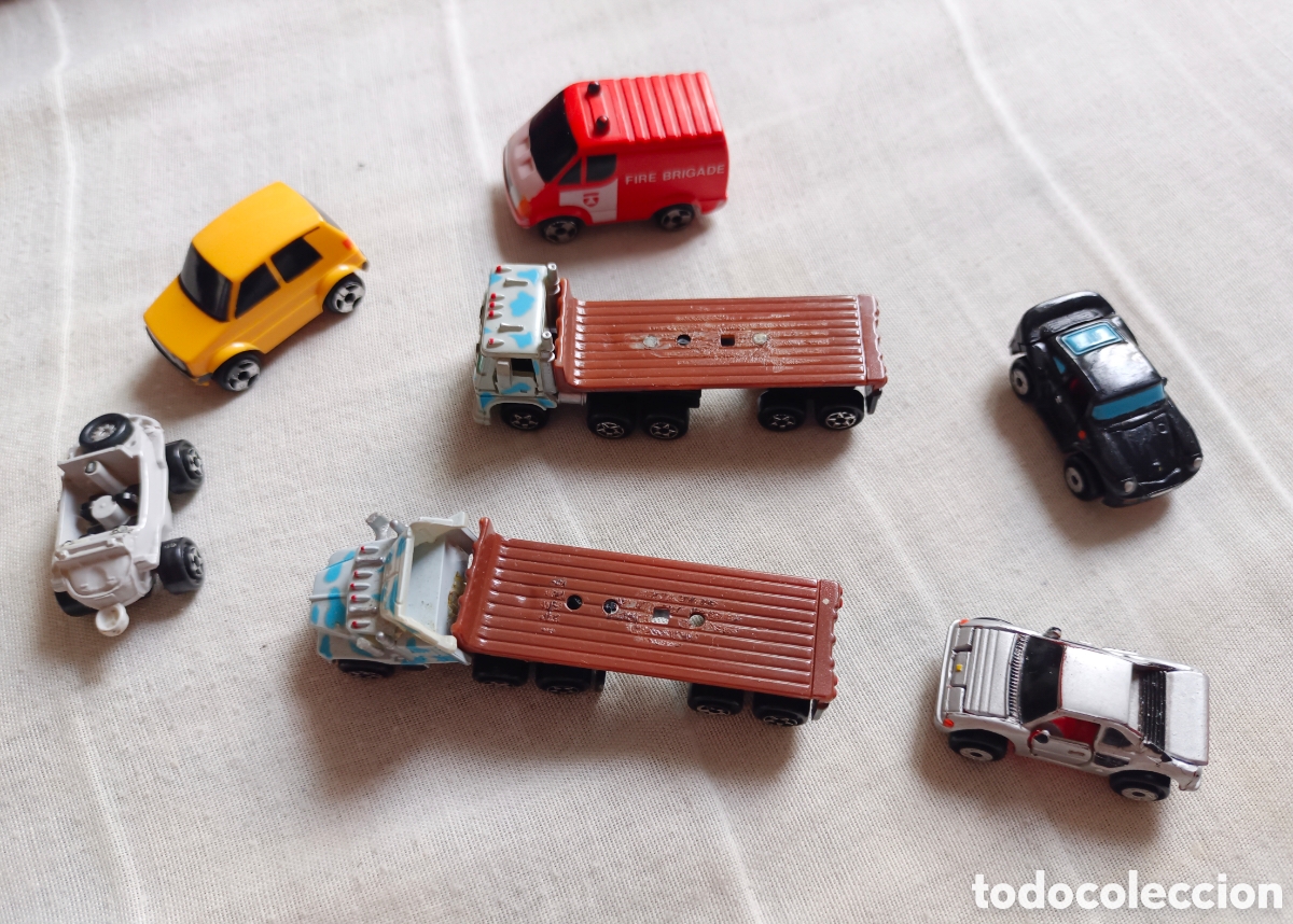Juguetes antiguos y juegos de colecci&oacute;n: Lote micromachine galoob , camiones y cochs