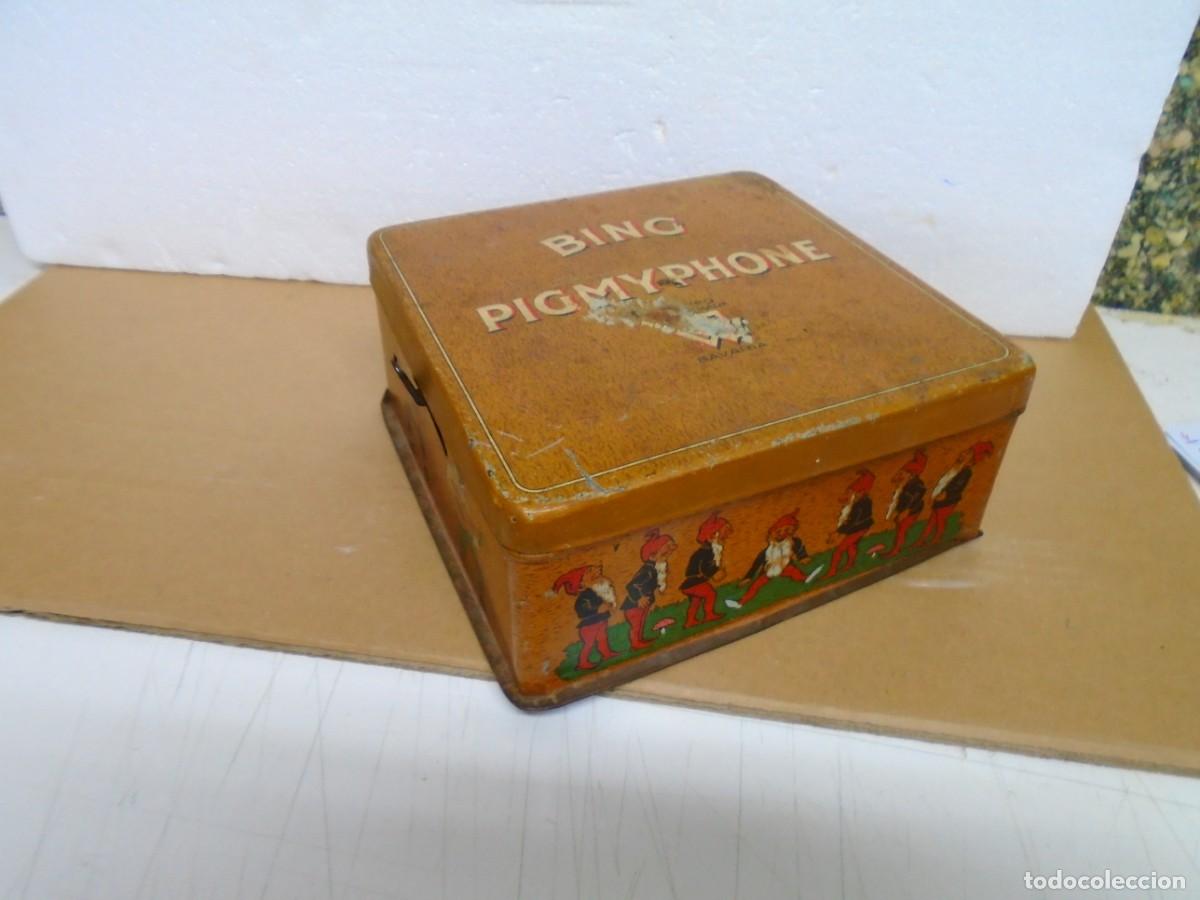 Juguetes antiguos y juegos de colecci&oacute;n: ANTIGUO FONOGRAFO DE JUGUETE&rdquo;BING PIGMOPHONE&rdquo;HOJALATA LITOGRAFIADA(BAVARIA)A&Ntilde;OS 20.