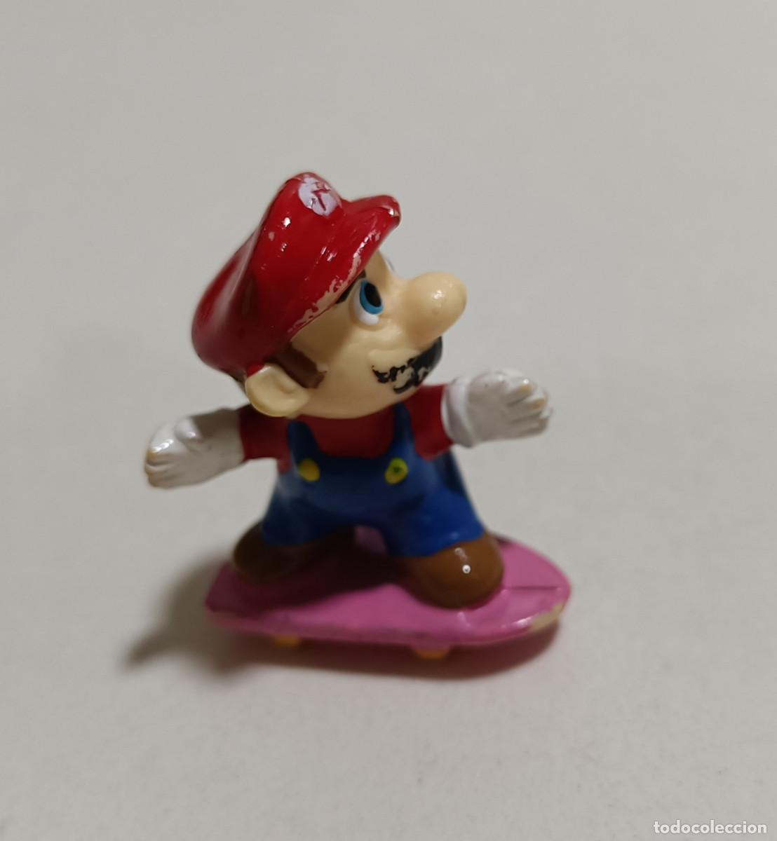 Juguetes antiguos y juegos de colecci&oacute;n: FIGURA MARIO BROS ZAINI de huevo sorpresa mU&Ntilde;ECO MINIATURA 90 MINI NINTENDO MARIO SKATE PATIN