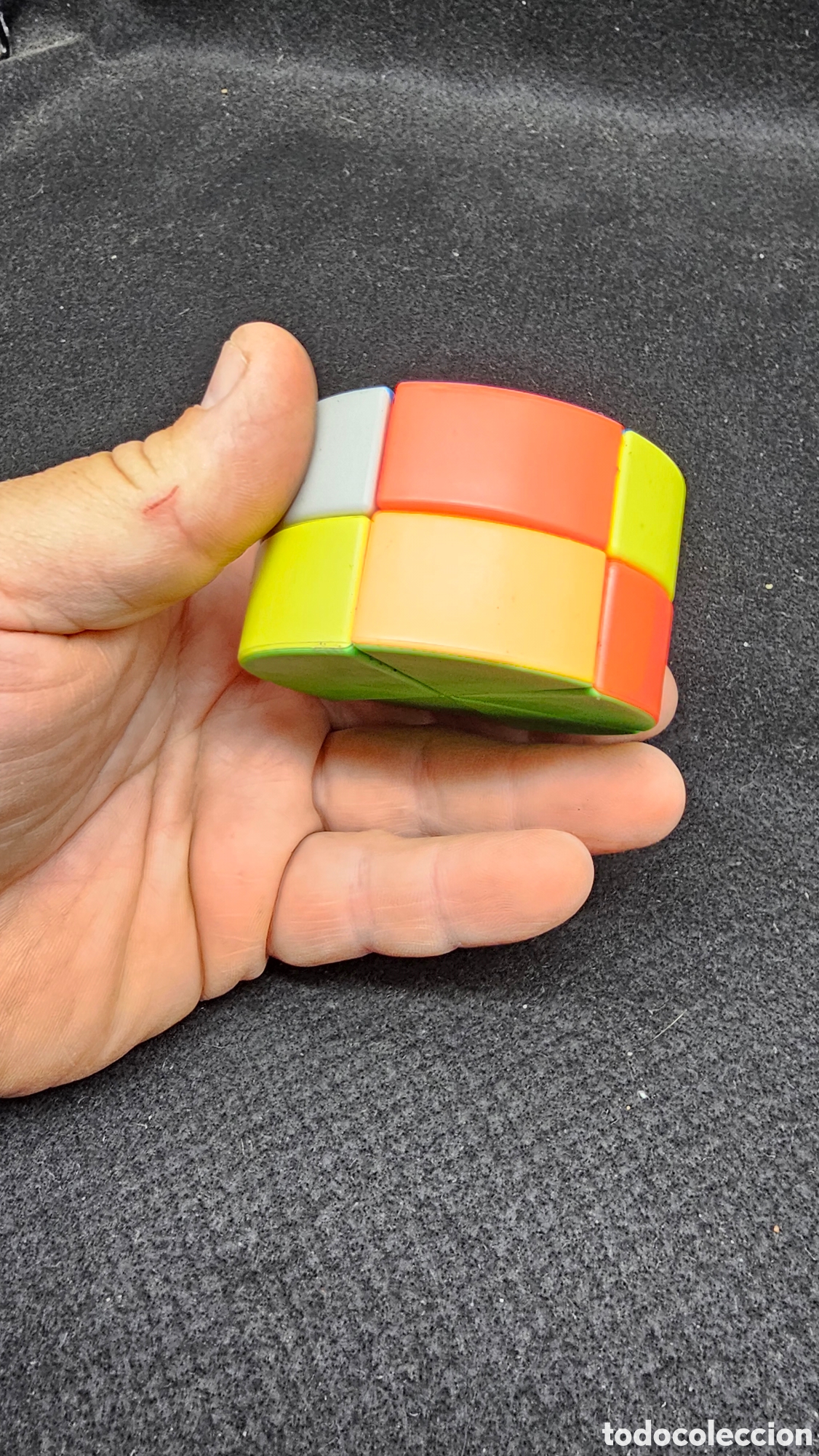 Jouets Anciens et Jeux de collection: rompecabezas giratorio conocido como Cubo de Barril 3x3 o Cilindro M&aacute;gico.