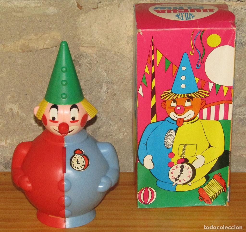 Juguetes antiguos y juegos de colecci&oacute;n: ANTIGUA HUCHA EL PAYASITO GUAS&Oacute;N DE VILPA - NUEVA Y EN SU CAJA - A&Ntilde;OS 60/70