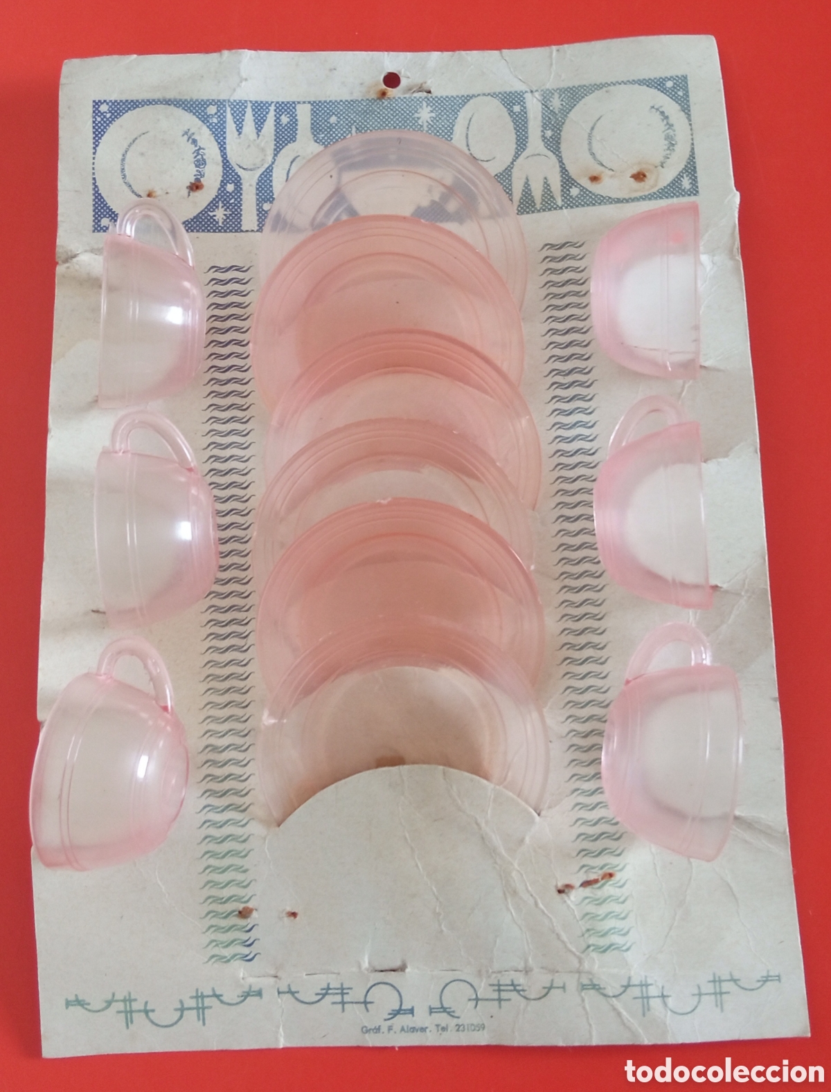 Juguetes antiguos y juegos de colecci&oacute;n: JUEGO CAF&Eacute; TE 6 TAZAS.NACIONAL 60'S.NUEVO.