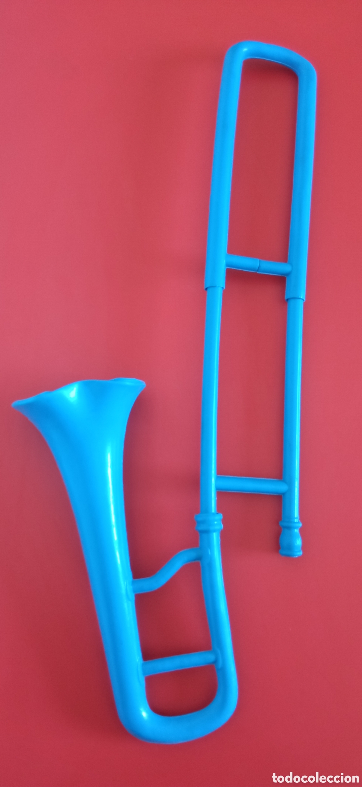 Juguetes antiguos y juegos de colecci&oacute;n: TROMB&Oacute;N SONORO EXTENSIBLE Y PLEGABLE,DE PL&Aacute;STICO SOPLADO.NACIONAL 60'S.NUEVO.