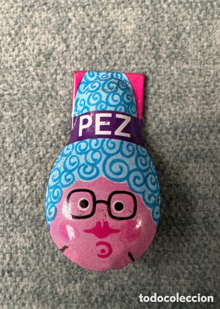 Juguetes antiguos y juegos de colecci&oacute;n: (L959) Antiguo Clicker / Frogger de Chapa PEZ - Juguete Promocional Sonoro (Rana de Chapa)