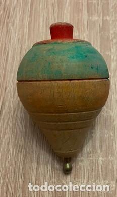 Juguetes antiguos y juegos de colecci&oacute;n: PEONZA MADERA - TROMPO