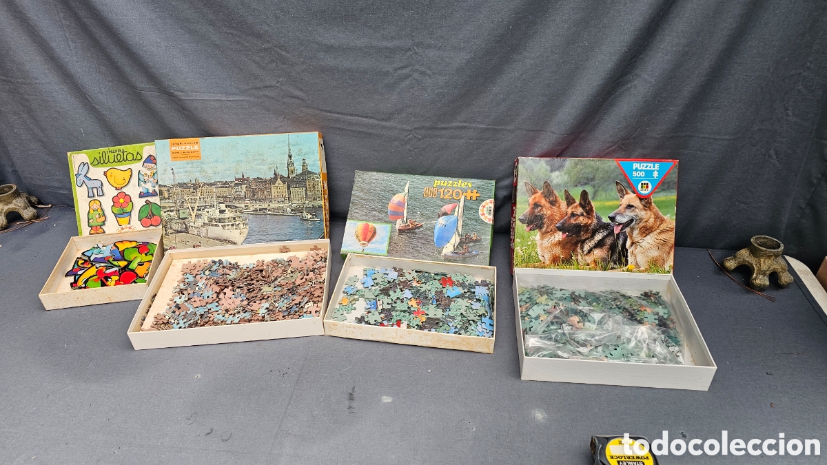 Juguetes antiguos y juegos de colecci&oacute;n: Lote de puzzles varias &eacute;pocas