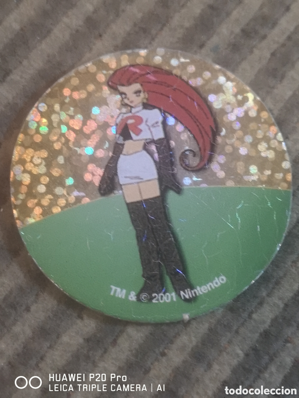 Juguetes antiguos y juegos de colecci&oacute;n: TAZO POKEMON A&Ntilde;O 2001 NINTENDO TAZO B3 JESSIE - BRILLANTE
