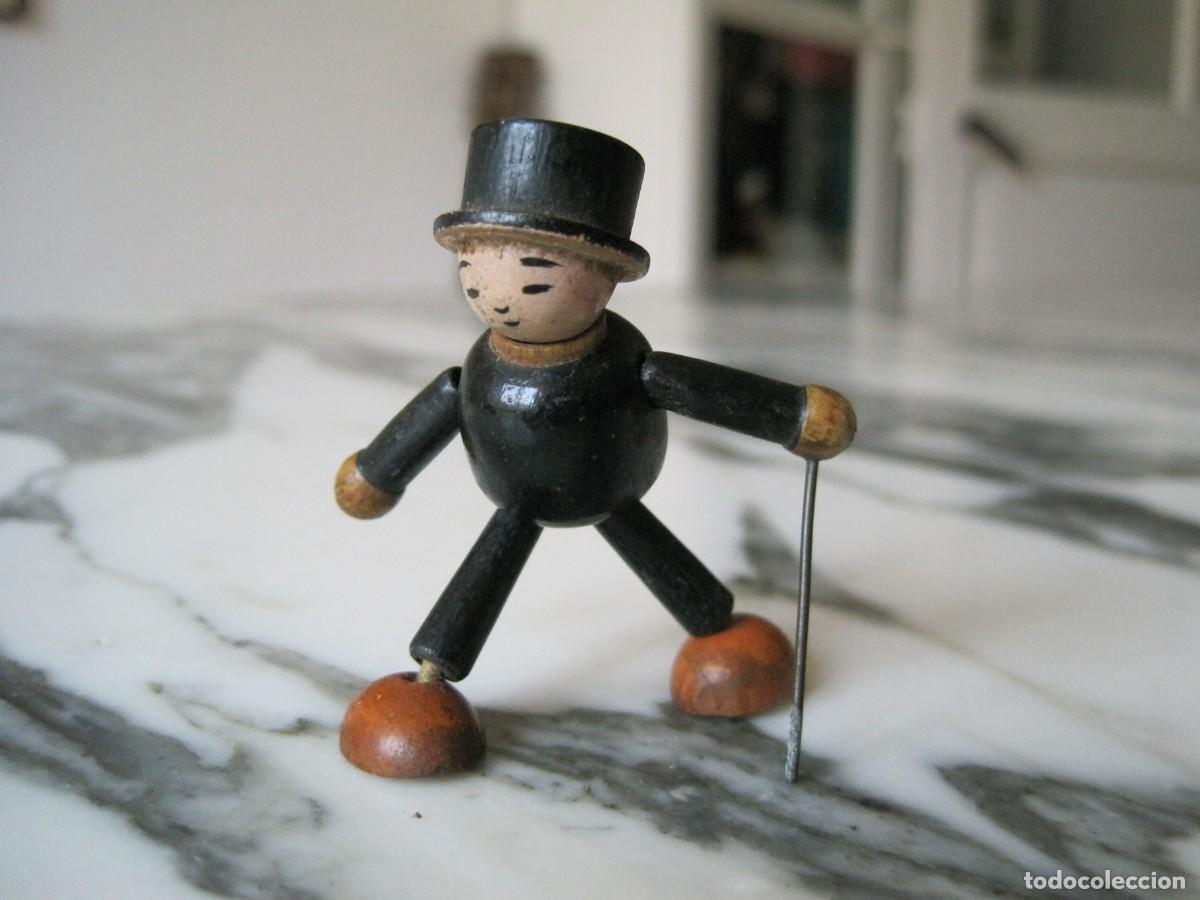 Juguetes antiguos y juegos de colecci&oacute;n: PRECIOSO MU&Ntilde;ECO DE MADERA ARTICULADO - A&Ntilde;OS 30