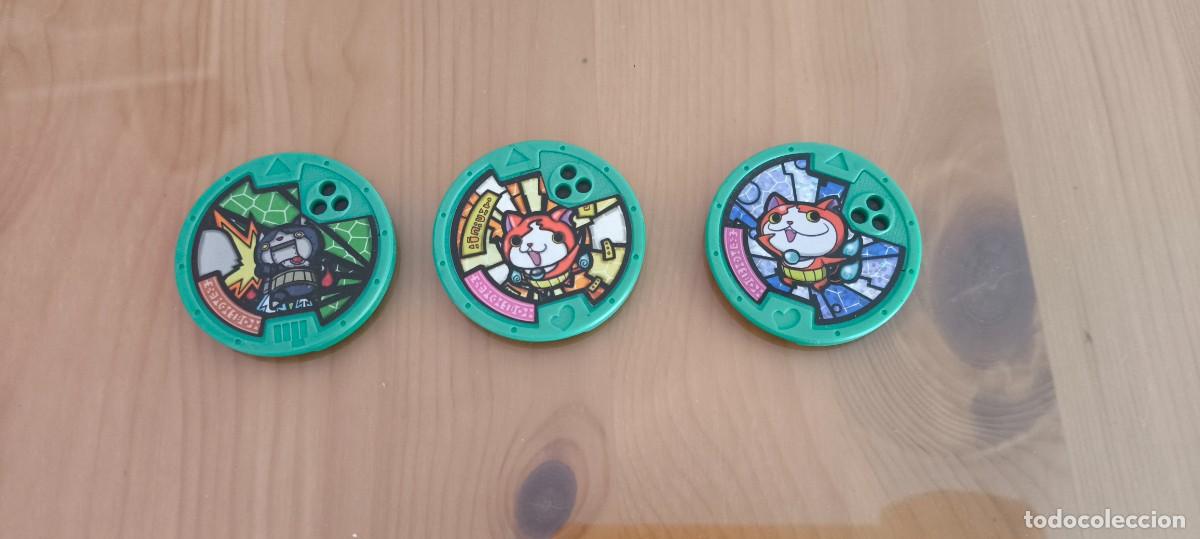 Juguetes antiguos y juegos de colecci&oacute;n: YO KAI WATCH LOTE DE 3 MEDALLAS