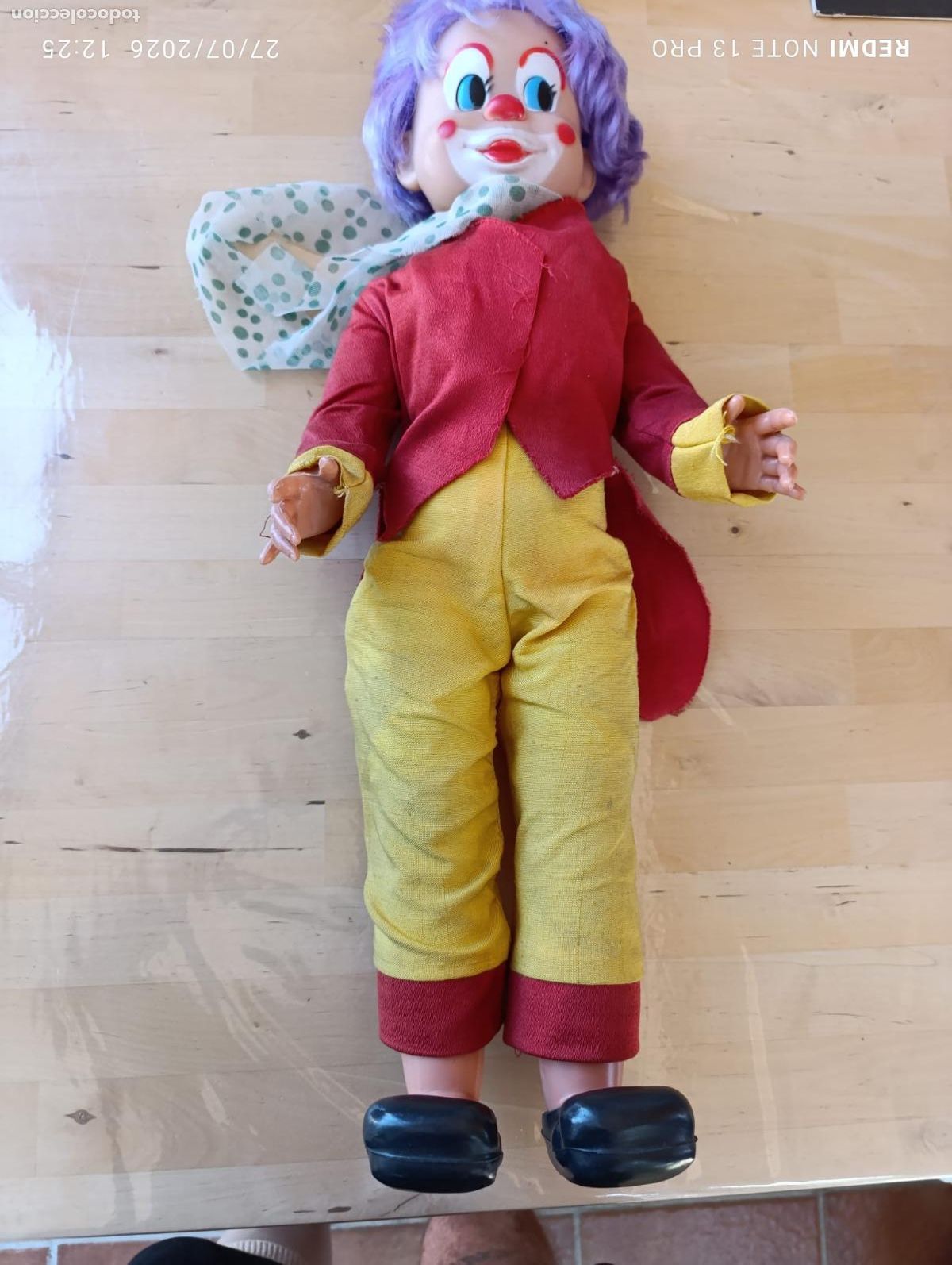 Juguetes antiguos y juegos de colecci&oacute;n: GRAN MU&Ntilde;ECO ANTIGUO ORIGINAL JUGUETE PAYASO RAMPER CIRCO.