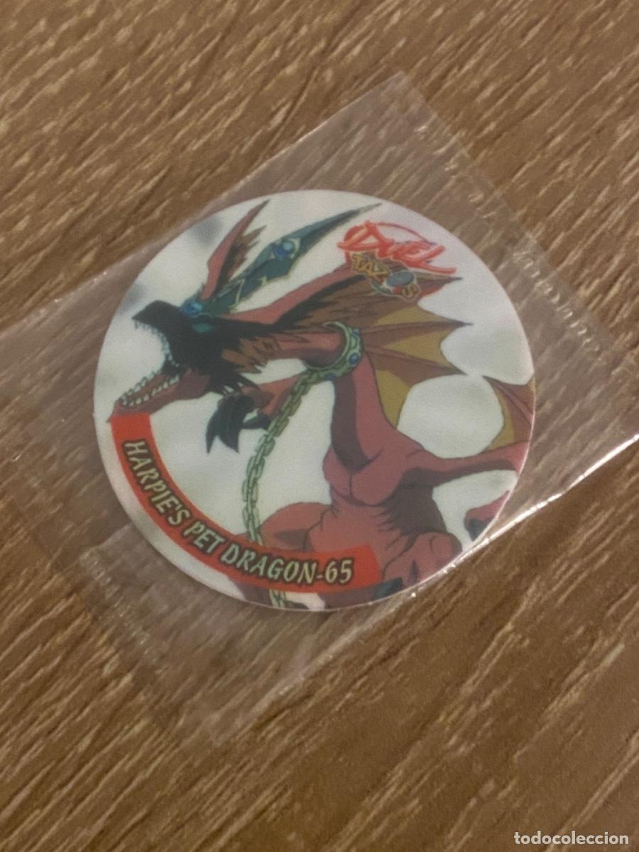 Juguetes antiguos y juegos de colecci&oacute;n: TAZO YU-GI-OH! DUEL HARPIES PET DRAGON BLACK LUSTER SOLDIER 65