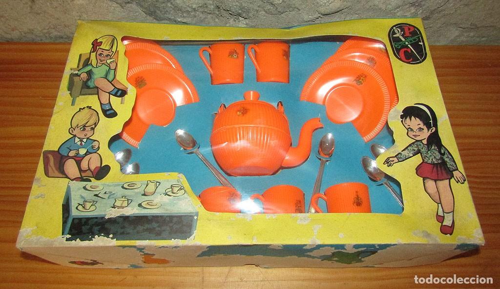 Juguetes antiguos y juegos de colecci&oacute;n: ANTIGUO JUEGO DE CAFE O TE DE PEDRO COLOMER - NUEVO Y EN SU CAJA - A&Ntilde;OS 60