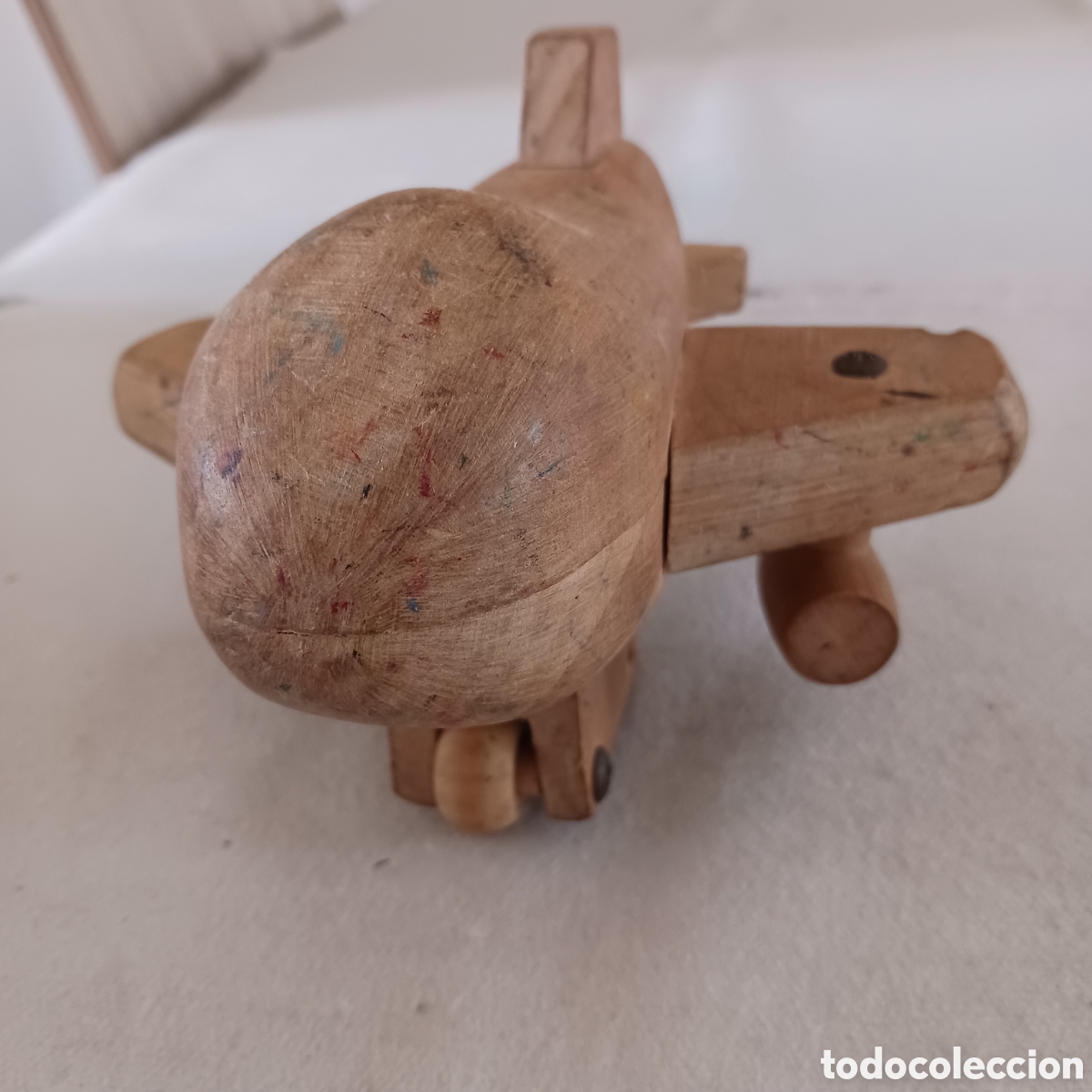 Juguetes antiguos y juegos de colecci&oacute;n: Avi&oacute;n Jumbo de madera