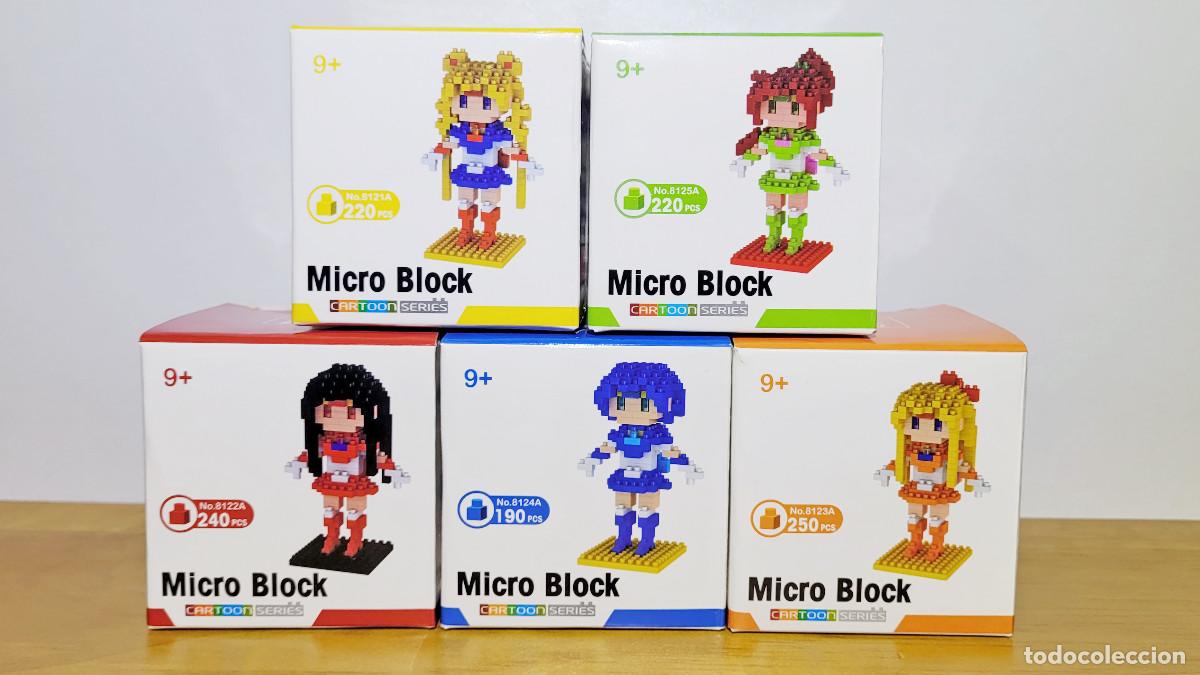 Juguetes antiguos y juegos de colecci&oacute;n: Set 5 Figuras Micro Block Sailor Moon