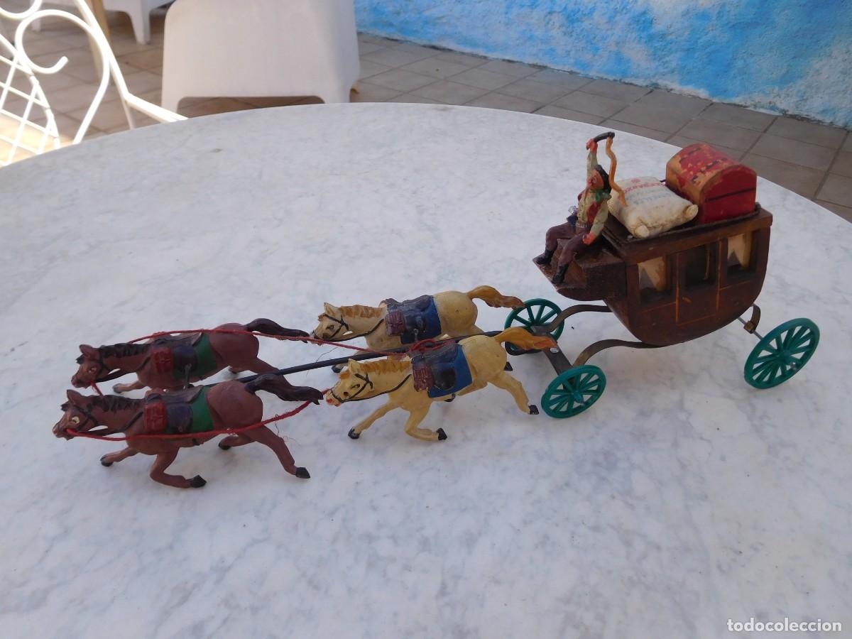 Juguetes antiguos y juegos de colecci&oacute;n: Diligencia del oeste antigua o vintage