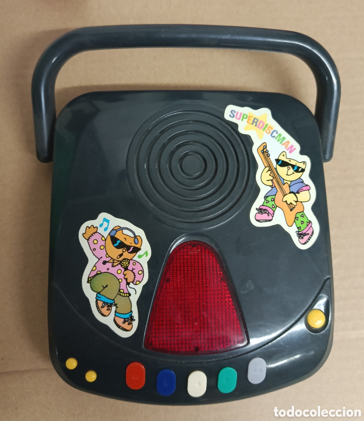 Juguetes antiguos y juegos de colecci&oacute;n: Superdiscman de juguete, pilas no incluidas