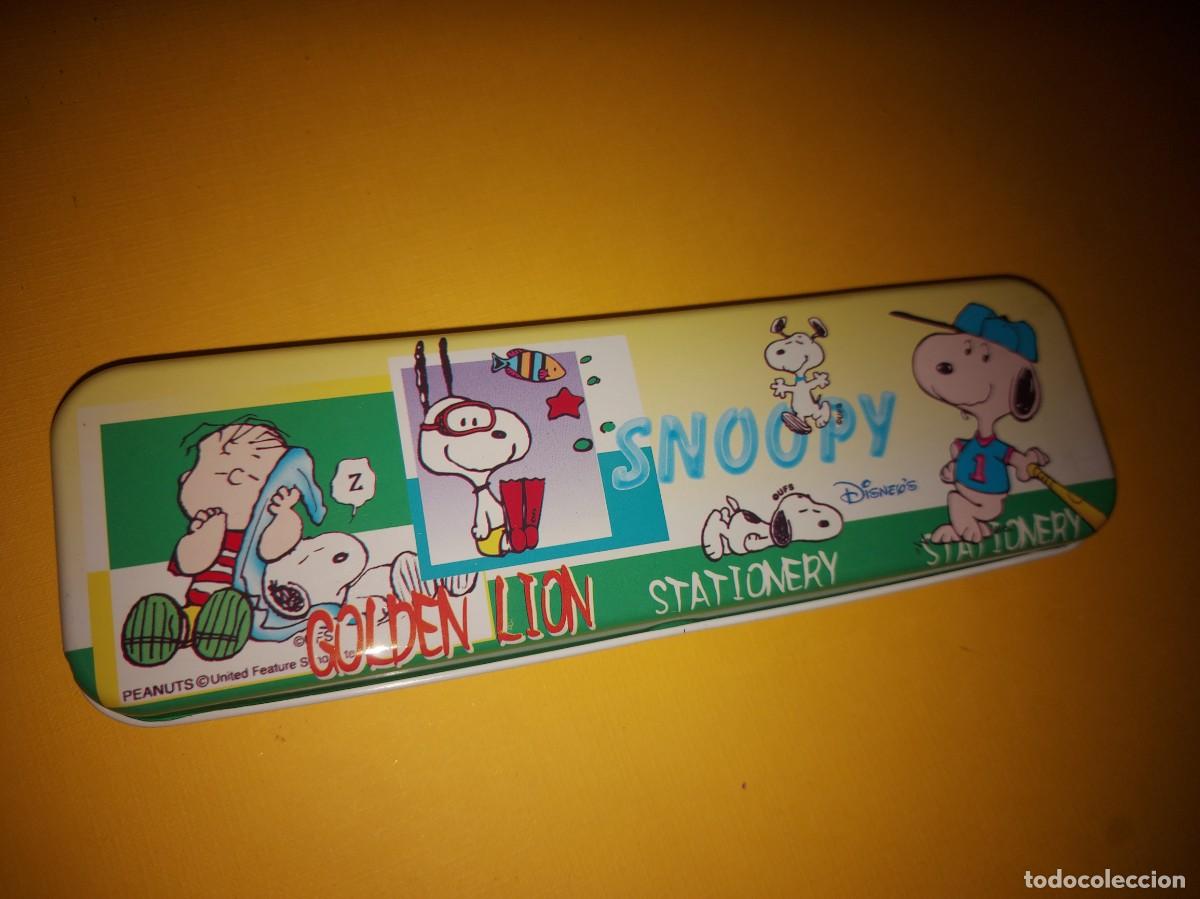 Juguetes antiguos y juegos de colecci&oacute;n: SNOOPY, ESTUCHE PLUMIER , DE METAL