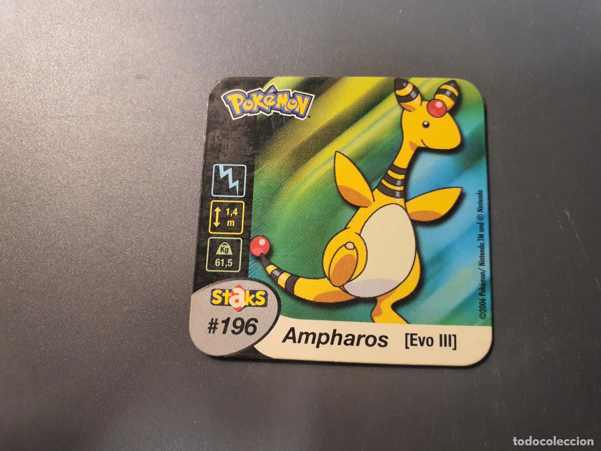 Juguetes antiguos y juegos de colecci&oacute;n: TAZO CROMO POKEMON -- 2006 -- POKEMON STAKS -- N&ordm; 196