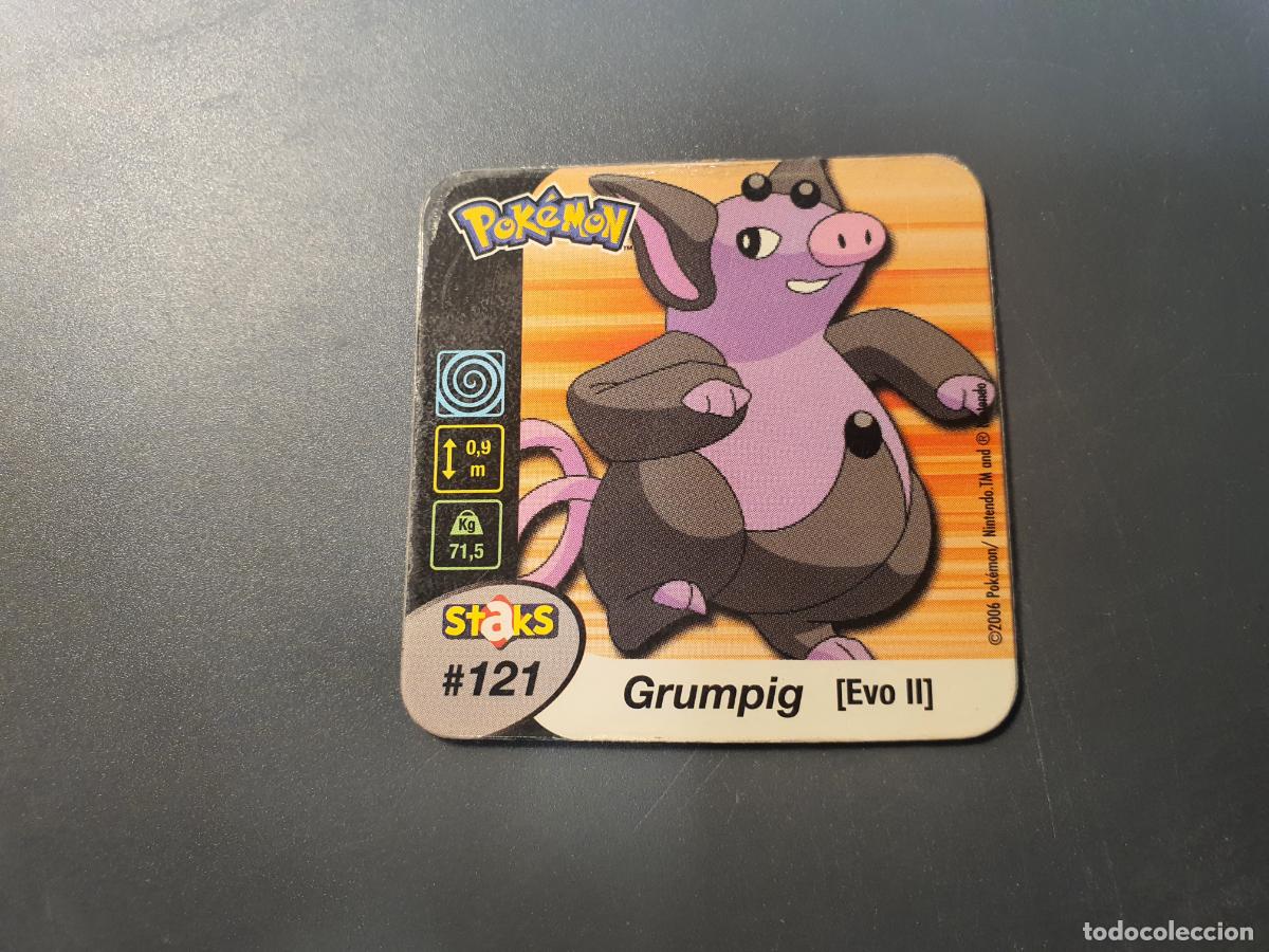 Brinquedos antigos e Jogos de cole&ccedil;&atilde;o: TAZO CROMO POKEMON -- 2006 -- POKEMON STAKS -- N&ordm; 121