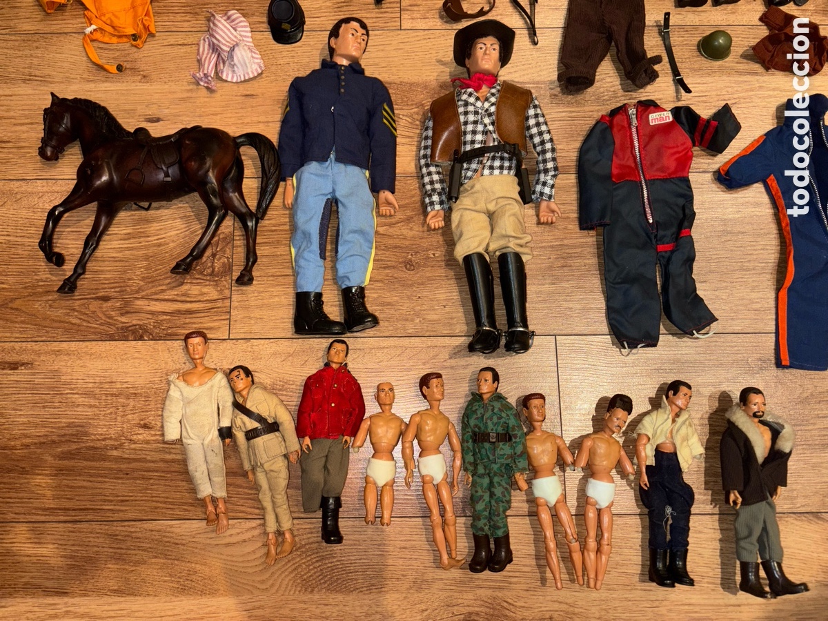 Juguetes antiguos y juegos de colecci&oacute;n: Lote de Geyper Man y accesorios
