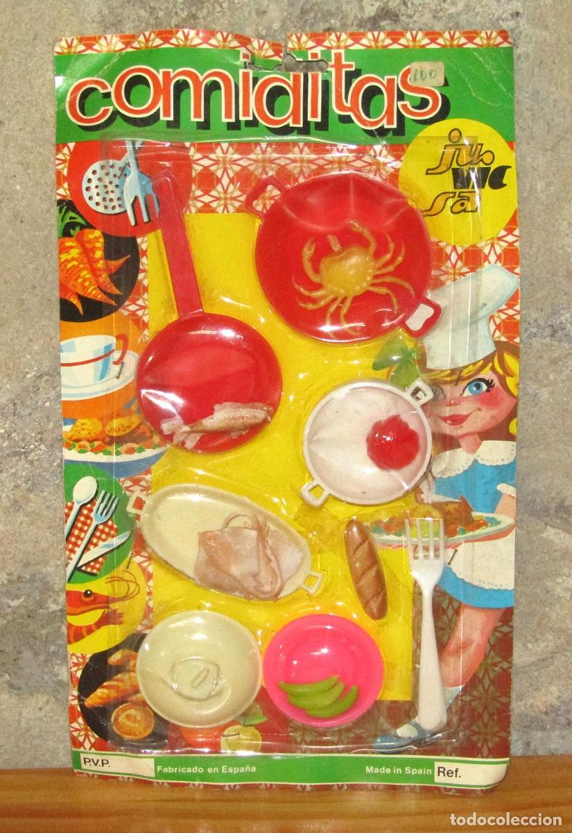 Juguetes antiguos y juegos de colecci&oacute;n: ANTIGUO BLISTER CON COMIDITAS DE JUVICSA - TAMA&Ntilde;O NANCY O SIMILAR