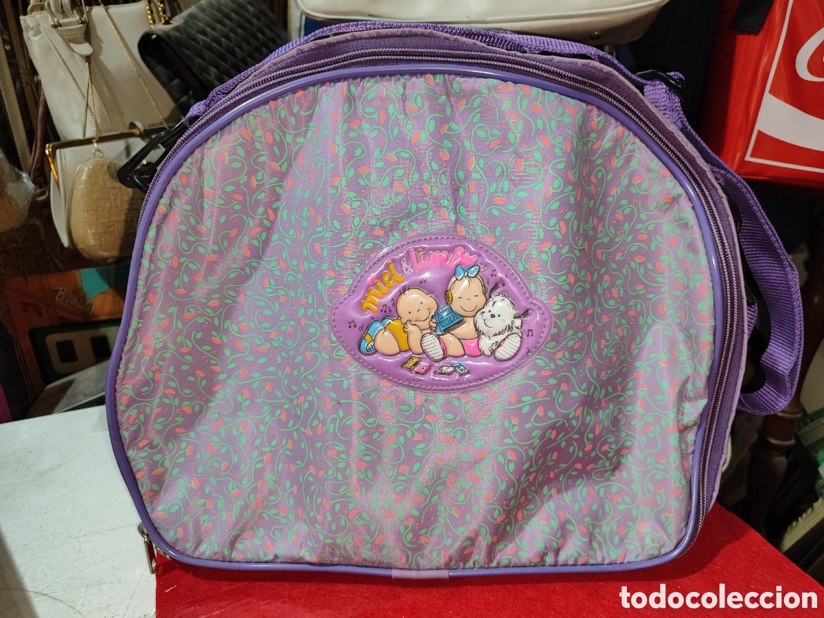 Juguetes antiguos y juegos de colecci&oacute;n: Bolso maleta doble cremallera marco Miel & Lim&oacute;n a&ntilde;os 80