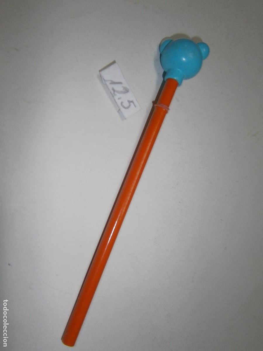 Juguetes antiguos y juegos de colecci&oacute;n: LAPIZ DECORATIVO CABEZA MU&Ntilde;ECO