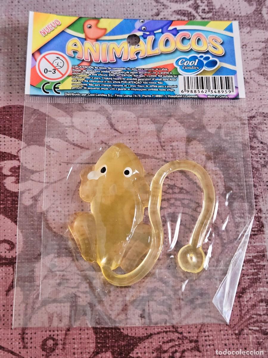 Juguetes antiguos y juegos de colecci&oacute;n: Juguete El&aacute;stico Y Pegajoso Con Forma De Animal ANIMALOCOS, Marca Espa&ntilde;ola Cool Candies.
