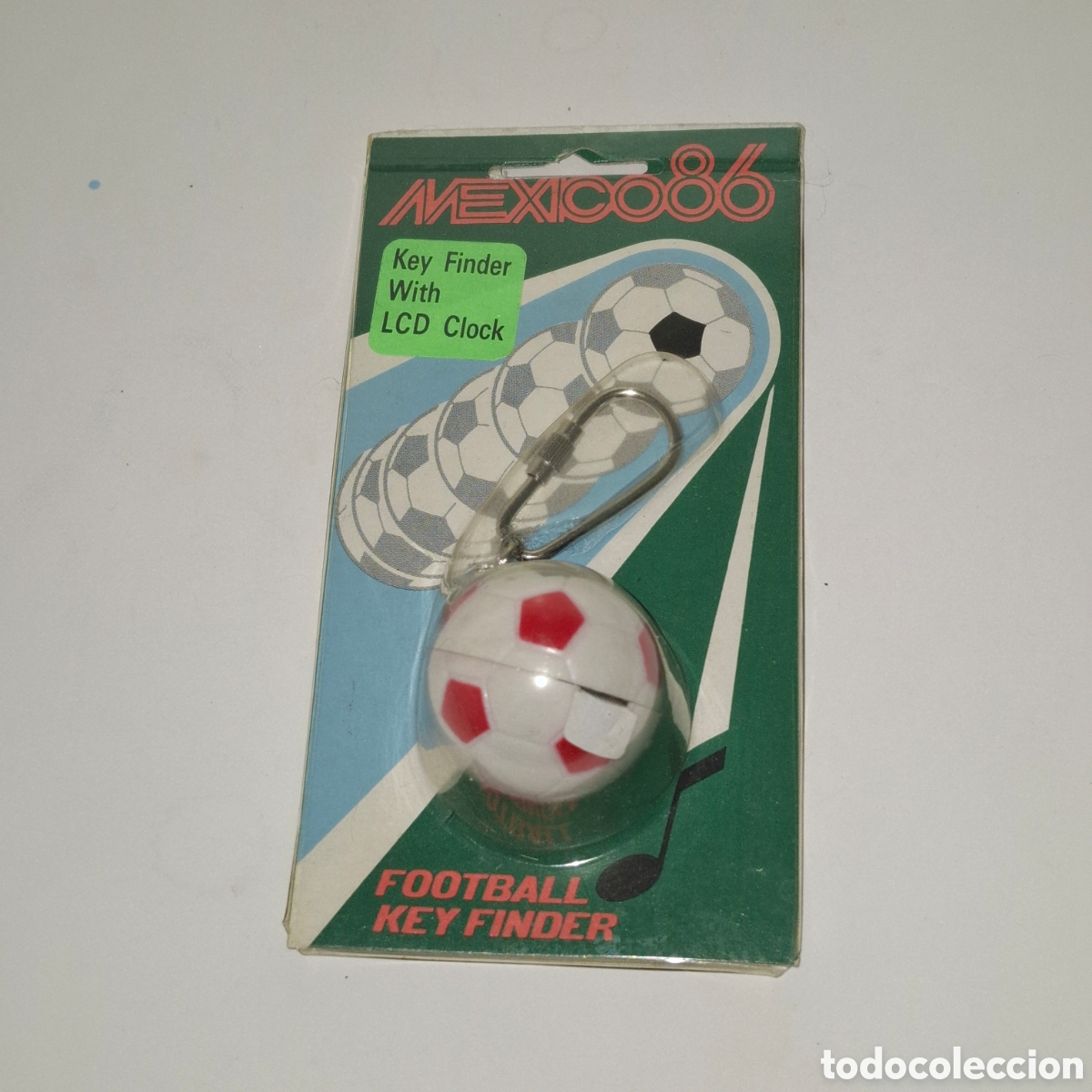 Juguetes antiguos y juegos de colecci&oacute;n: MUNDIAL DE FUTBOL MEXICO 1986 LLAVERO CON BALON RELOJ ELECTR&Oacute;NICO