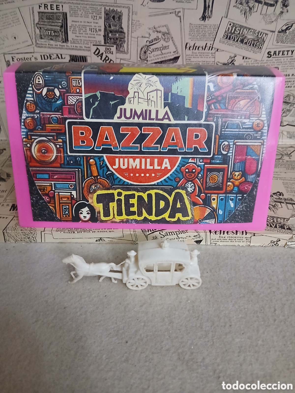 Juguetes antiguos y juegos de colecci&oacute;n: Carruaje vintage de plastico