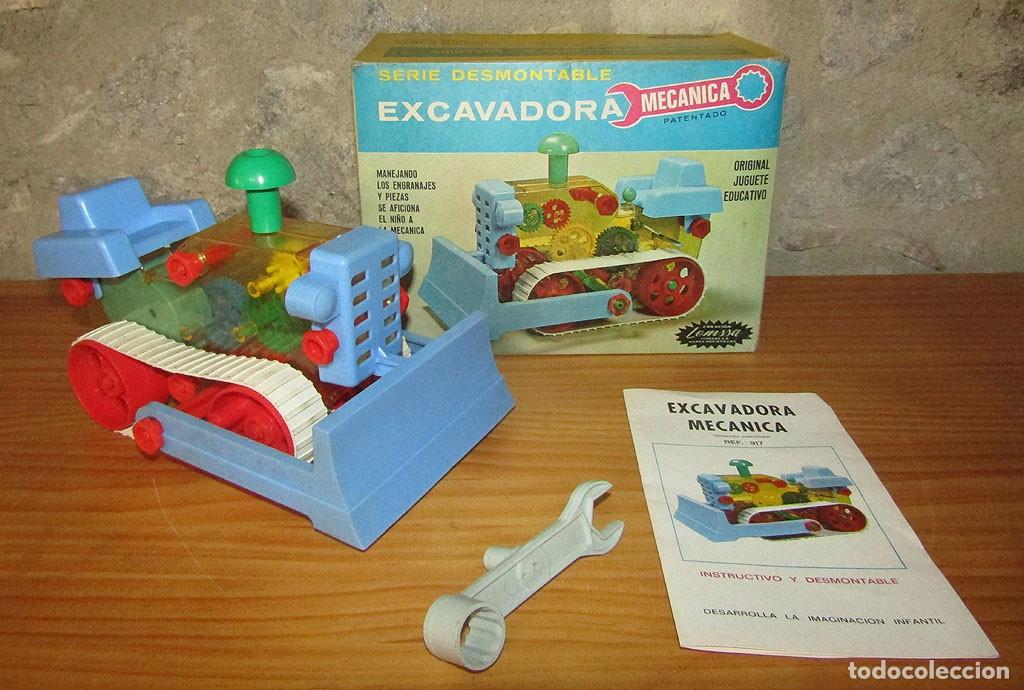 Juguetes antiguos y juegos de colecci&oacute;n: ANTIGUA EXCAVADORA MEC&Aacute;NICA DE LEMSSA - A&Ntilde;OS 70 - NUEVA, COMPLETA, EN SU CAJA Y FUNCIONANDO