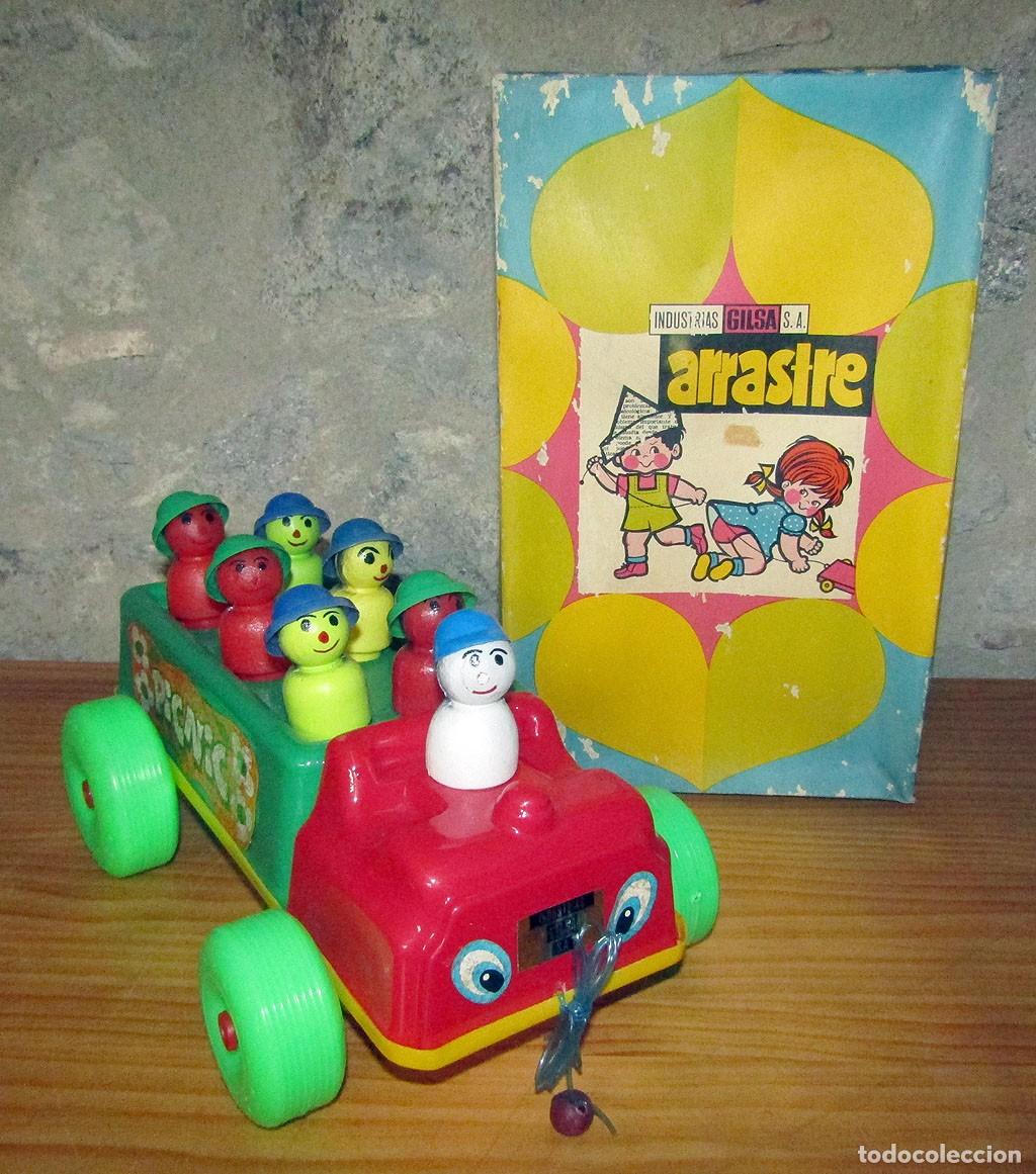 Juguetes antiguos y juegos de colecci&oacute;n: ANTIGUO ARRASTRE DE INDUSTRIAS GILSA - A&Ntilde;OS 60 - 34cm - NUEVO Y EN SU CAJA ORIGINAL