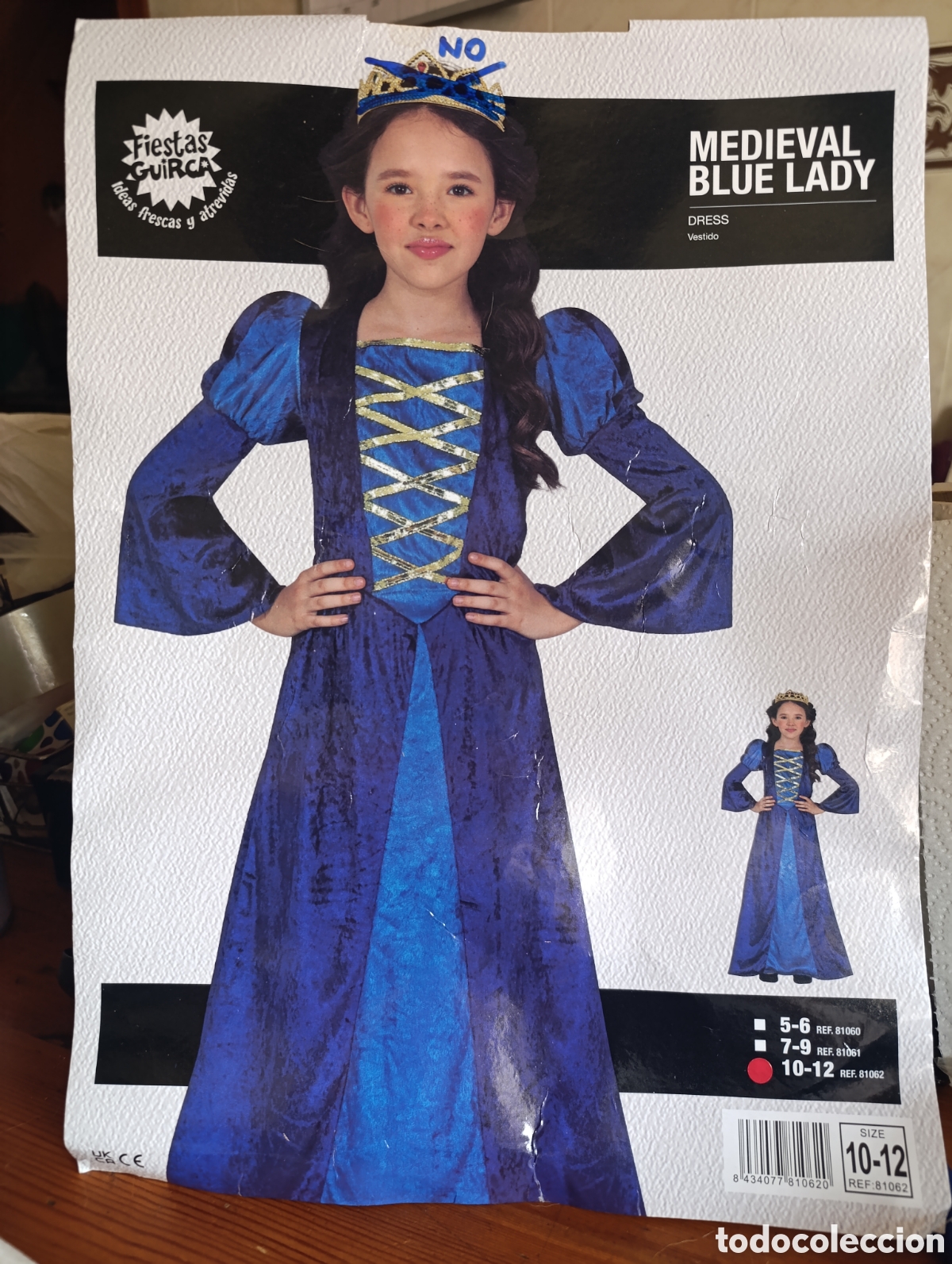 Juguetes antiguos y juegos de colecci&oacute;n: VESTIDO MEDIEVAL SIN CORONA,SIN ESTRENAR.TALLA:10-12A&Ntilde;OS.