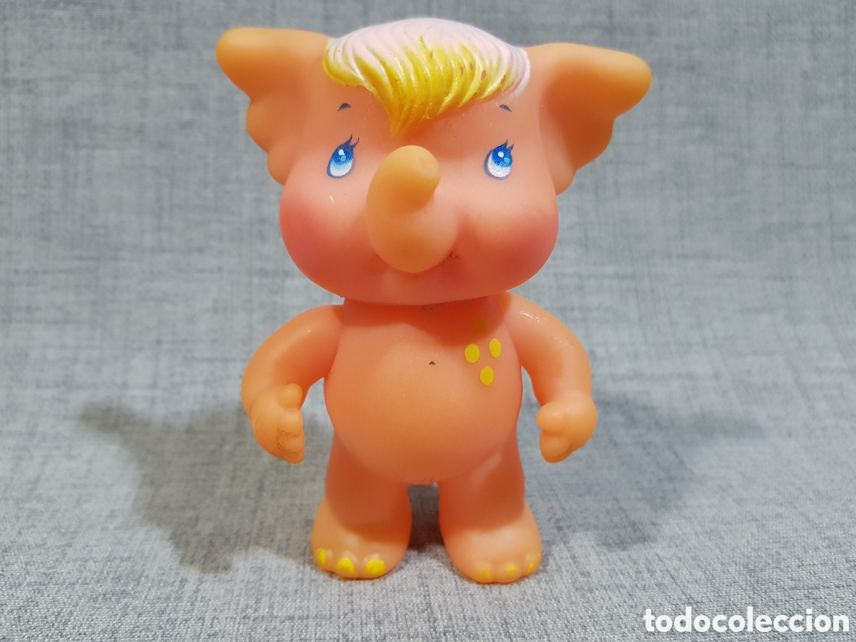 Juguetes antiguos y juegos de colecci&oacute;n: ELEFANTE ROSA ARCOIRIS RAINBOW LOVE PET SOMA 1985 WONDERZOO GLO FRIENDS PAL BRILLA EN LA OSCURIDAD